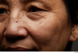 Eye Face Nose Cheek Skin Woman Asian Chubby Wrinkles Studio photo references